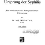 خرید و دانلود نسخه کامل کتاب Der Ursprung der Syphilis: eine medizinische und kulturgeschichtliche Untersuchung