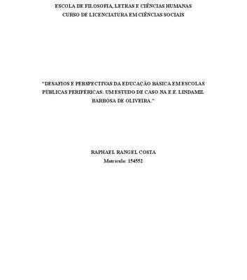 خرید و دانلود نسخه کامل کتاب DESAFIOS E PERSPECTIVAS DA EDUCAÇÃO BÁSICA EM ESCOLAS PÚBLICAS PERIFÉRICAS: UM ESTUDO DE CASO NA E.E. LINDAMIL BARBOSA DE OLIVEIRA