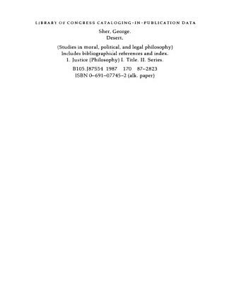 خرید و دانلود نسخه کامل کتاب Desert (Studies in Moral Political & Legal Philosophy)