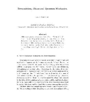 خرید و دانلود نسخه کامل کتاب Determinism, Chaos and Quantum Mechanics.(en)(30s)