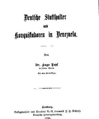 خرید و دانلود نسخه کامل کتاب Deutsche Statthalter und Konquistadoren in Venezuela