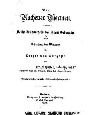 خرید و دانلود نسخه کامل کتاب Die Aachener Thermen. Verhaltensregeln bei ihrem Gebrauche nebst Besprechung ihrer Wirkungen für Ärzte und Curgäste [Kurgäste]