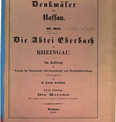 خرید و دانلود نسخه کامل کتاب Die Abtei Eberbach im Rheingau / Die Kirche