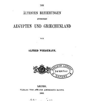 خرید و دانلود نسخه کامل کتاب Die ältesten Beziehungen zwischen Ägypten und Griechenland