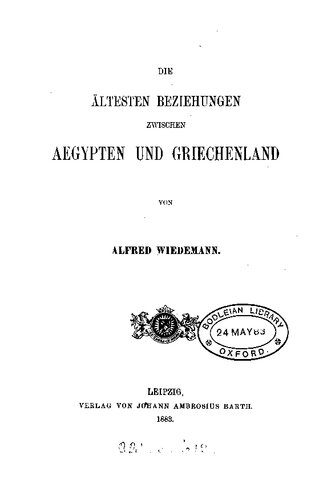 خرید و دانلود نسخه کامل کتاب Die ältesten Beziehungen zwischen Ägypten und Griechenland_68c48ba314a31.jpeg خرید و دانلود نسخه کامل کتاب Die ältesten Beziehungen zwischen Ägypten und Griechenland