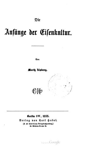 خرید و دانلود نسخه کامل کتاب Die Anfänge der Eisenkultur_68c20148373c0.jpeg خرید و دانلود نسخه کامل کتاب Die Anfänge der Eisenkultur
