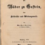 خرید و دانلود نسخه کامل کتاب Die Bäder zu Gastein, ihre Heilkräfte und Wirkungsweise
