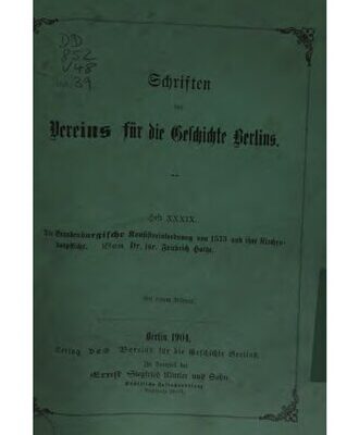خرید و دانلود نسخه کامل کتاب Die Brandenburgische Konsistorialordnung von 1573 und ihre Kirchenbaupflicht