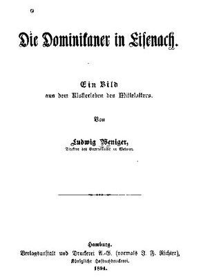 خرید و دانلود نسخه کامل کتاب Die Dominikaner in Eisenach. Ein Bild aus dem Klosterleben des Mittelalters