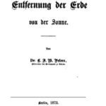 خرید و دانلود نسخه کامل کتاب Die Entfernung der Erde von der Sonne.