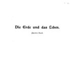 خرید و دانلود نسخه کامل کتاب Die Erde und das Leben. Eine vergleichende Erdkunde