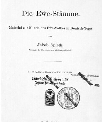 خرید و دانلود نسخه کامل کتاب Die Ewe-Stämme : Material zur Kunde der Ewe-Stämme in Deutsch-Togo