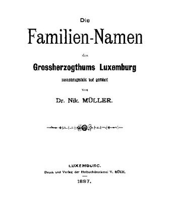 خرید و دانلود نسخه کامل کتاب Die Familien-Namen des Grossherzogthums Luxemburg