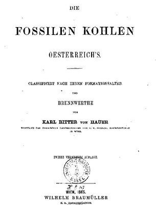 خرید و دانلود نسخه کامل کتاب Die fossilen Kohlen Österreichs