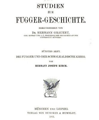 خرید و دانلود نسخه کامل کتاب Die Fugger und der Schmalkaldische Krieg