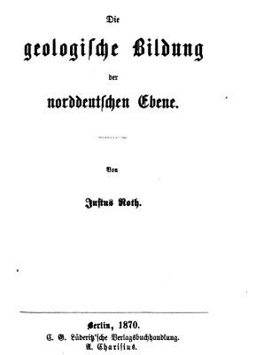 خرید و دانلود نسخه کامل کتاب Die geologiſche Bildung der norddeutschen Ebene