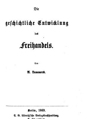 خرید و دانلود نسخه کامل کتاب Die geschichtliche Entwicklung des Freihandels