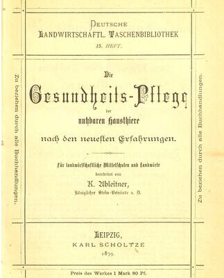 خرید و دانلود نسخه کامل کتاب Die Gesundheitsfplege der nutzbaren Hausthiere [Haustiere] nach den neuesten Erfahrungen