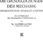خرید و دانلود نسخه کامل کتاب Die Grundgleichungen der Mechanik, insbesondere starrer Koerper, mit Grassmans Punktrechnhung