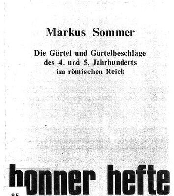خرید و دانلود نسخه کامل کتاب Die Gürtel und Gürtelbeschläge des 4. und 5. Jahrhunderts im römischen Reich