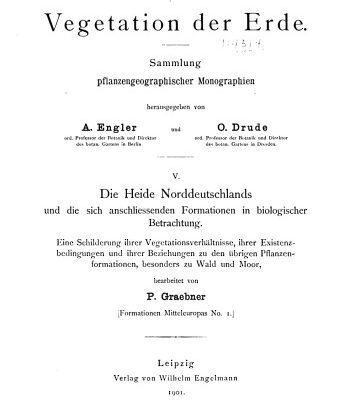 خرید و دانلود نسخه کامل کتاب Die Heide Norddeutschlands und die sich anschliessenden Formationen in biologischer Betrachtung : Eine Schilderung ihrer Vegetationsverhältnisse, ihrer Existenzbedingungen und ihrer Beziehungen zu den übrigen Pflanzenformationen, besonders zu Wald und Moor