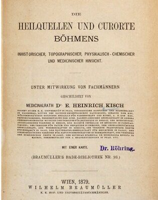 خرید و دانلود نسخه کامل کتاب Die Heilquellen und Curorte [Kurorte] Böhmens in historischer, topographischer, physikalisch-chemischer und medicinischer [medizinischer] Hinsicht
