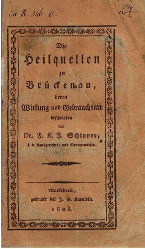 خرید و دانلود نسخه کامل کتاب Die Heilquellen zu Brückenau, deren Wirkung und Gebrauchsart_68c1108266acb.jpeg خرید و دانلود نسخه کامل کتاب Die Heilquellen zu Brückenau, deren Wirkung und Gebrauchsart