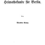 خرید و دانلود نسخه کامل کتاب Die Heimathskunde [Heimatkunde] von Berlin