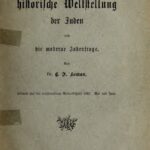 خرید و دانلود نسخه کامل کتاب Die historische Weltstellung der Juden und die moderne Judenfrage
