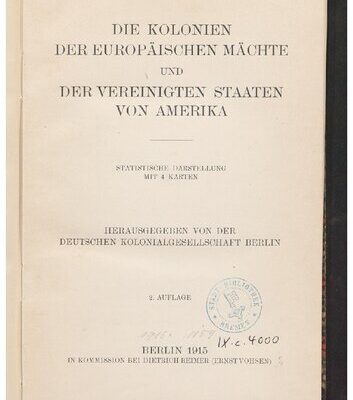 خرید و دانلود نسخه کامل کتاب Die Kolonien der europäischen Mächte und der Vereinigten Staaten von Amerika