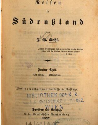 خرید و دانلود نسخه کامل کتاب Die Krim – Bessarabien