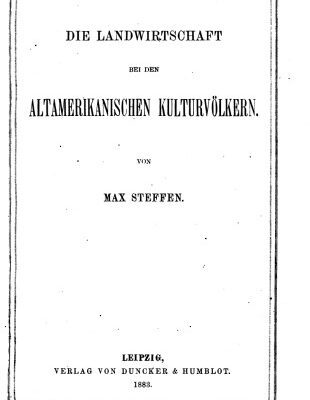 خرید و دانلود نسخه کامل کتاب Die Landwirtschaft bei den altamerikanischen Kulturvölkern