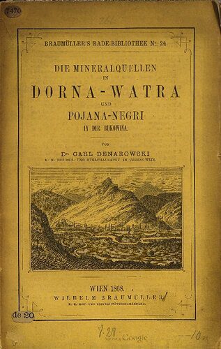خرید و دانلود نسخه کامل کتاب Die Mineralquellen in Dorna-Watra und Pojana-Negli in der Bukowina_68c10c2e63cdd.jpeg خرید و دانلود نسخه کامل کتاب Die Mineralquellen in Dorna-Watra und Pojana-Negli in der Bukowina