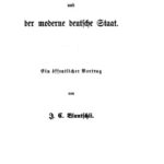 خرید و دانلود نسخه کامل کتاب Die nationale Staatenbildung und der moderne deutsche Staat : Ein öffentlicher Vortrag