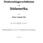 خرید و دانلود نسخه کامل کتاب Die Niederschlagsverhältnisse von Südamerika