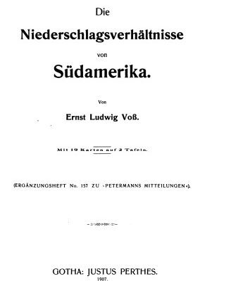 خرید و دانلود نسخه کامل کتاب Die Niederschlagsverhältnisse von Südamerika