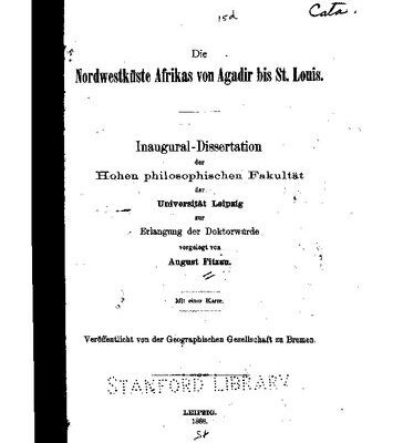خرید و دانلود نسخه کامل کتاب Die Nordwestküste Afrikas von Agadir bis St. Louis