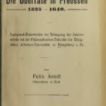 خرید و دانلود نسخه کامل کتاب Die Oberräte in Preussen 1525-1640. Inaugural-Dissertation zur Erlangung der Doktor¬ würde bei der Philosophischen Fakultät der König¬ lichen Albertus-Universität zu Königsberg i. Pr.