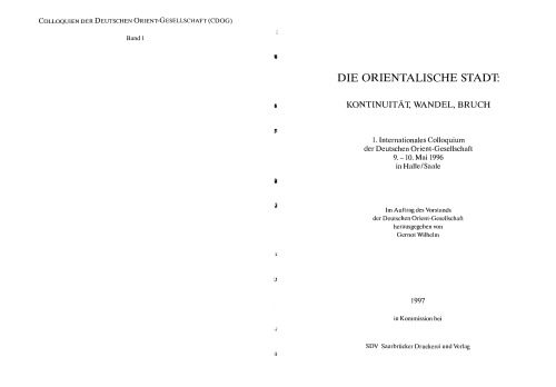 خرید و دانلود نسخه کامل کتاب Die Orientalische Stadt: Kontinuität, Wandel, Bruch_68c4e6e0cfb69.jpeg خرید و دانلود نسخه کامل کتاب Die Orientalische Stadt: Kontinuität, Wandel, Bruch