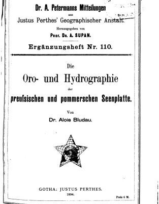 خرید و دانلود نسخه کامل کتاب Die Oro- und Hydrographie der preußischen und pommerschen Seenplatte