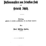 خرید و دانلود نسخه کامل کتاب Die Passionsmusik von Johann Sebastian Bach und Heinrich Schütz. Vortrag, gehalten im Kasino zu Elberfeld; für den Druck erweitert