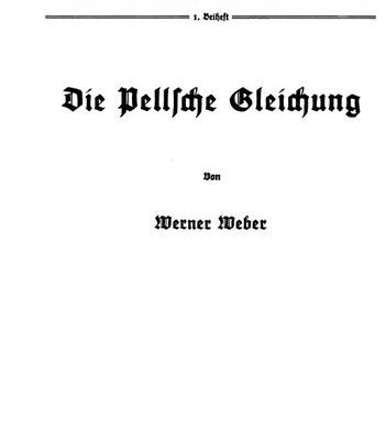خرید و دانلود نسخه کامل کتاب Die Pellsche Gleichung