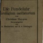 خرید و دانلود نسخه کامل کتاب Die Pendelurh (Horologium oscillatorum)