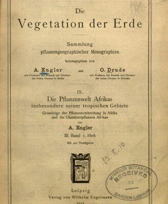 خرید و دانلود نسخه کامل کتاب Die Pflanzenwelt Afrikas insbesondere seiner tropischen Gebiete : Grundzüge der Pflanzenverbreitung in Afrika und die Charakterpflanzen Afrikas