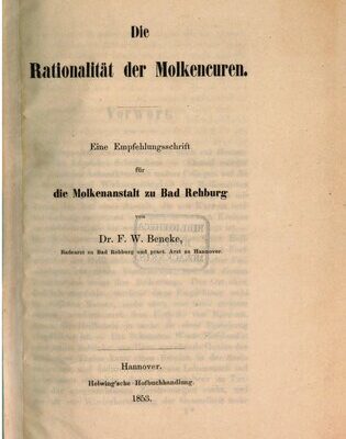 خرید و دانلود نسخه کامل کتاب Die Rationalität der Molkencure [Molkenkuren]. Eine Empfehlungsschrift für die Molkenanstalt zu Bad Rehberg