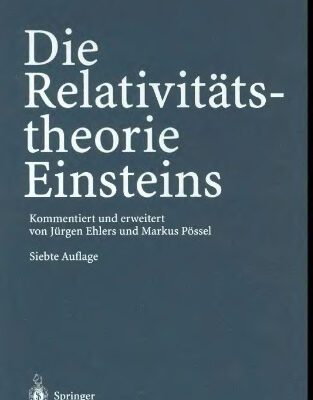 خرید و دانلود نسخه کامل کتاب Die Relativitaetstheorie Einsteins