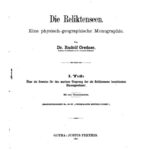 خرید و دانلود نسخه کامل کتاب Die Reliktenseen : Eine physisch-geographische Monographie / Über die Beweise für den marinen Ursprung der als Reliktenseen bezeichneten Binnengewässer