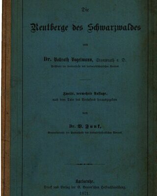 خرید و دانلود نسخه کامل کتاب Die Reutberge des Schwarzwaldes