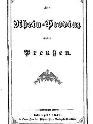 خرید و دانلود نسخه کامل کتاب Die Rhein-Provinz unter Preußen