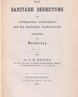 خرید و دانلود نسخه کامل کتاب Die sanitäre Bedeutung des verlängerten Aufenthaltes auf den deutschen Nordseeinseln, insonderheit auf Norderney